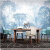 Blue Trees Forest Wallcovering #12 | Modern 3D | 9+ Sizes | 7 Materials