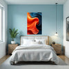 BLUE ORANGE Wall Art Decor Peel & Stick Removable Repositionable Frameable Home Decor Gift