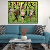 Wall Art Canvas PARK RUNNERS Sports Painting Original Giclee Print Frame Nice Green Collection Beauty Fun Design Fit Hot House Home Living Gift Ready to Hang