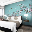 Flower Birds Mural Chinese Style Wallcovering #22 | Modern 3D | 9+ Sizes | 7 Materials