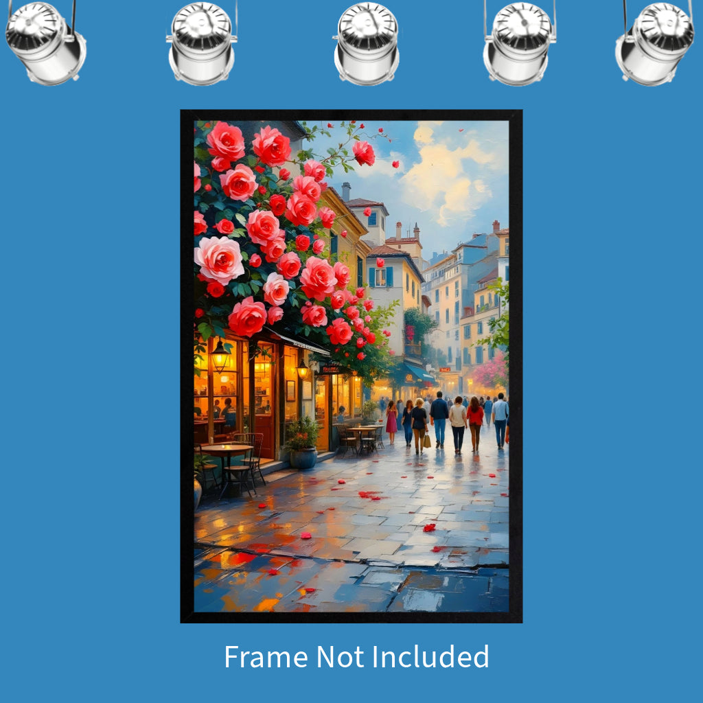 CAFES ON ROSES STREET Original Wall Art Decor Figurative Collection Beauty Design Home Affordable Long-Lasting Gift