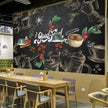 Good Food Mural Wallcovering #25 | Graffiti Food 3D | 9+ Sizes | 7 Materials