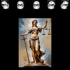 LAW - LADY JUSTICE Wall Art Decor Peel & Stick Removable Repositionable Frameable Home Decor Gift