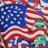 AMERICAN USA FLAG #2 Original Wall Art Decor Flag Collection Peel & Stick Affordable Long Lasting Home Design Gift