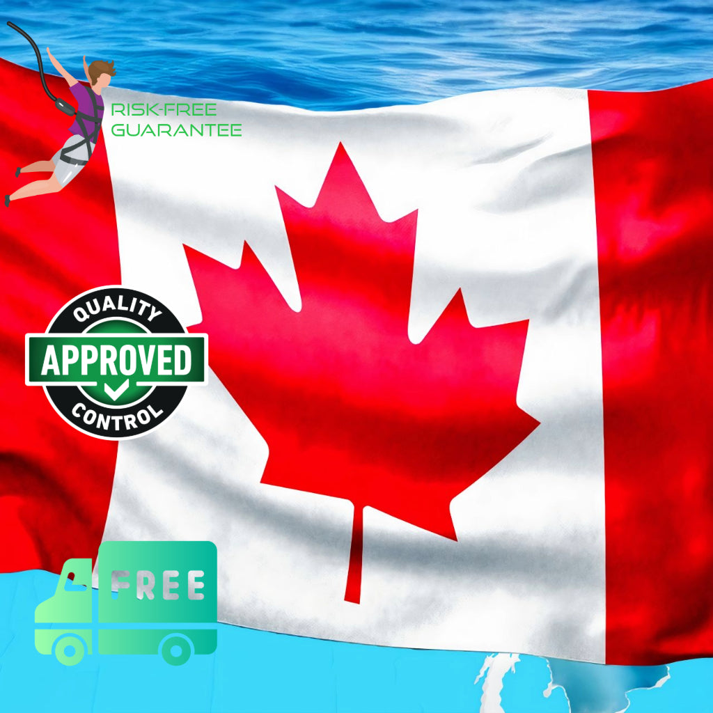 CANADIAN FLAG Original Wall Art Decor Flag Collection Peel & Stick Affordable Long Lasting Home Design Gift