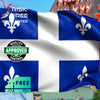 QUEBEC FLAG Original Wall Art Decor Flag Collection Peel & Stick Affordable Long Lasting Home Design Gift
