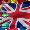 UK FLAG Original Wall Art Decor Flag Collection Peel & Stick Affordable Long Lasting Home Design Gift