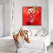 Wall Art LOVE MARGARITA Painting Original Giclee Print Canvas 40X30 + Frame Nice Food Wine & Drinks Beauty Fun Design Fit Hot House Home Living Gift Ready to Hang