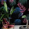 Large Tropical Leaves Mural Wallcovering #40 | Modern 3D | 9+ Sizes | 7 Materials