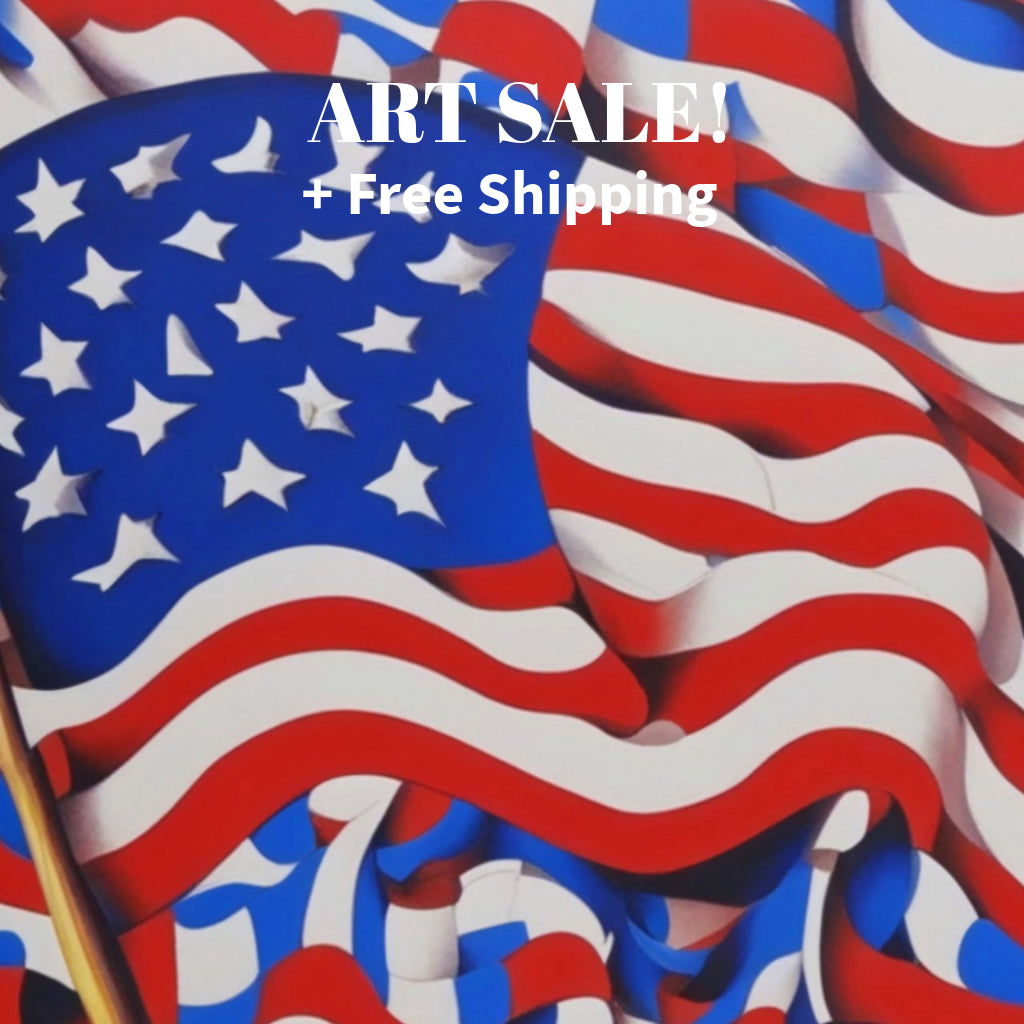 AMERICAN USA FLAG #2 Original Wall Art Decor Flag Collection Peel & Stick Affordable Long Lasting Home Design Gift