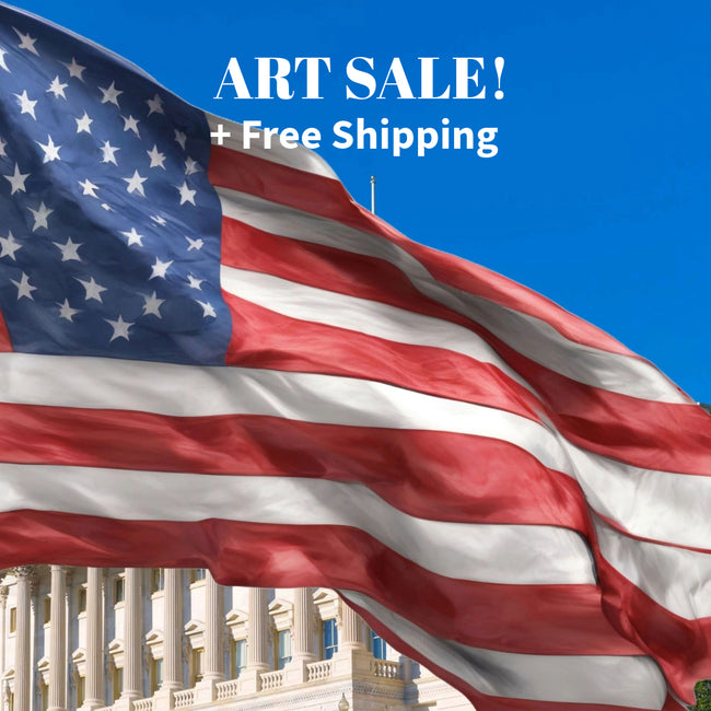 AMERICAN USA #3 FLAG Original Wall Art Decor Flag Collection Peel & Stick Affordable Long Lasting Home Design Gift