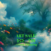 Landscape GARDEN IN HEAVEN No 3 Original Wall Art Decor Peel & Stick Affordable Long Lasting Home Design Gift