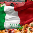 ITALIAN FLAG Original Wall Art Decor Flag Collection Peel & Stick Affordable Long Lasting Home Design Gift