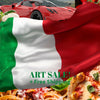 ITALIAN FLAG Original Wall Art Decor Flag Collection Peel & Stick Affordable Long Lasting Home Design Gift