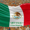 MEXICAN FLAG Original Wall Art Decor Flag Collection Peel & Stick Affordable Long Lasting Home Design Gift