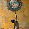IN TOUCH WITH THE WORLD Original Wall Art Decor Blue Beauty Design Home Affordable Long Lasting Gift