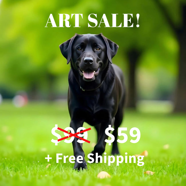 LABRADOR RETRIEVER Wall Art Decor Peel & Stick Removable Repositionable Frameable Home Decor Gift