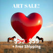 LOVE HORSES Wall Art Decor Peel & Stick Removable Repositionable Frameable Home Decor Gift