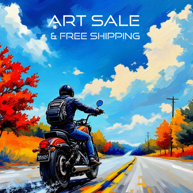 OPEN ROAD Original Wall Art Decor Realism Collection Beauty Design Home Affordable Long Lasting Gift