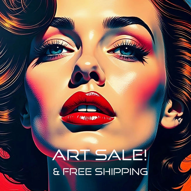 Pop Art PORTRAIT No 5  Original Wall Art Decor Beauty Design Home Affordable Long Lasting Gift
