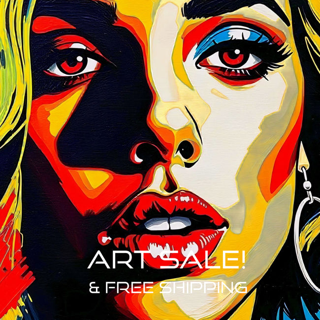 Pop Art PORTRAIT No 6  Original Wall Art Decor Beauty Design Home Affordable Long Lasting Gift