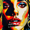 Pop Art PORTRAIT No 6  Original Wall Art Decor Beauty Design Home Affordable Long Lasting Gift