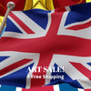 UK FLAG Original Wall Art Decor Flag Collection Peel & Stick Affordable Long Lasting Home Design Gift