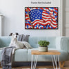 AMERICAN USA FLAG #2 Original Wall Art Decor Flag Collection Peel & Stick Affordable Long Lasting Home Design Gift
