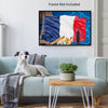 FRENCH FLAG Original Wall Art Decor Flag Collection Peel & Stick Affordable Long Lasting Home Design Gift