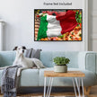 ITALIAN FLAG Original Wall Art Decor Flag Collection Peel & Stick Affordable Long Lasting Home Design Gift