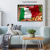 ITALIAN FLAG Original Wall Art Decor Flag Collection Peel & Stick Affordable Long Lasting Home Design Gift