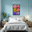 FLOWERS Wall Art Decor Peel & Stick Removable Repositionable Frameable Home Decor Gift