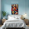 Pop Art PORTRAITS Wall Art Decor Peel & Stick Removable Repositionable Frameable Home Decor Gift
