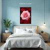 Flower ROSES No 2 Wall Art Decor Peel & Stick Removable Repositionable Frameable Home Decor Gift