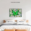 GREEN BUTTERFLY Original Wall Art Decor Peel & Stick Affordable Long Lasting Home Design Gift