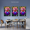 Flower BEARDED IRIS Wall Art Decor Peel & Stick Removable Repositionable Frameable Home Decor Gift