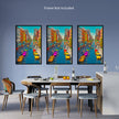 Pop Art DOWNTOWN Wall Art Decor Peel & Stick Removable Repositionable Frameable Home Decor Gift