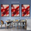 Abstract RED SPLASH Wall Art Decor Peel & Stick Removable Repositionable Frameable Home Decor Gift