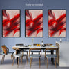 Abstract RED SPLASH Wall Art Decor Peel & Stick Removable Repositionable Frameable Home Decor Gift