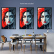 Abstract Portrait WHO AM I Wall Art Decor Peel & Stick Removable Repositionable Frameable Home Decor Gift