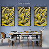 Abstract YELLOW Wall Art Decor Peel & Stick Removable Repositionable Frameable Home Decor Gift