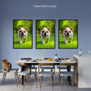 BULLDOG Wall Art Decor Peel & Stick Removable Repositionable Frameable Home Decor Gift