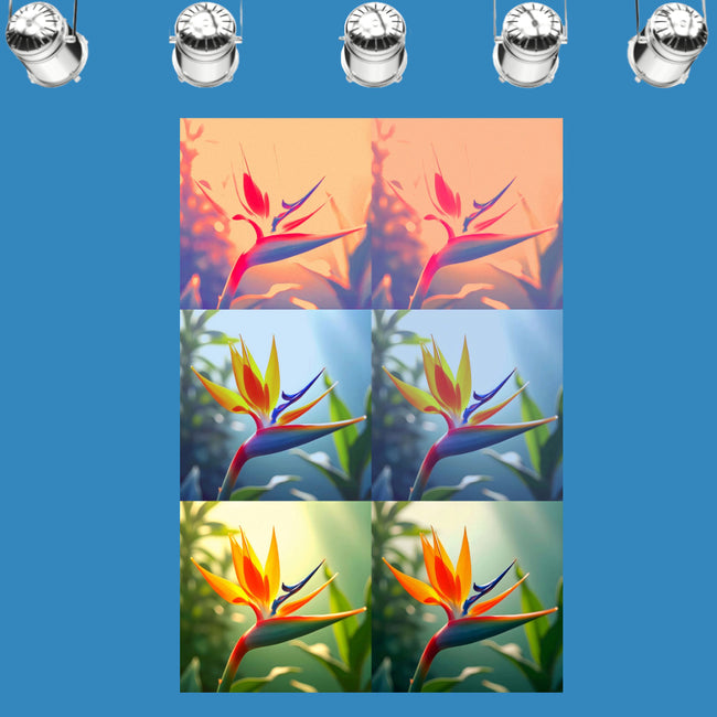 Flower BIRD OF PARADISE Wall Art Decor Peel & Stick Removable Repositionable Frameable Home Decor Gift