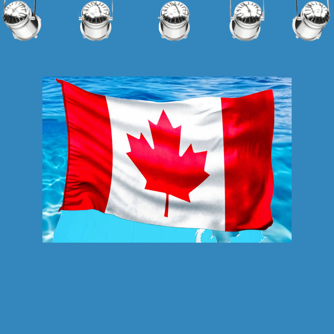 CANADIAN FLAG Original Wall Art Decor Flag Collection Peel & Stick Affordable Long Lasting Home Design Gift