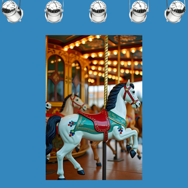CAROUSEL Original Wall Art Decor Realism Collection Beauty Design Home Affordable Long Lasting Gift