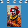 CLOWN AT THE FAIR Portrait  Original Wall Art Decor Beauty Design Home Affordable Long Lasting Gift