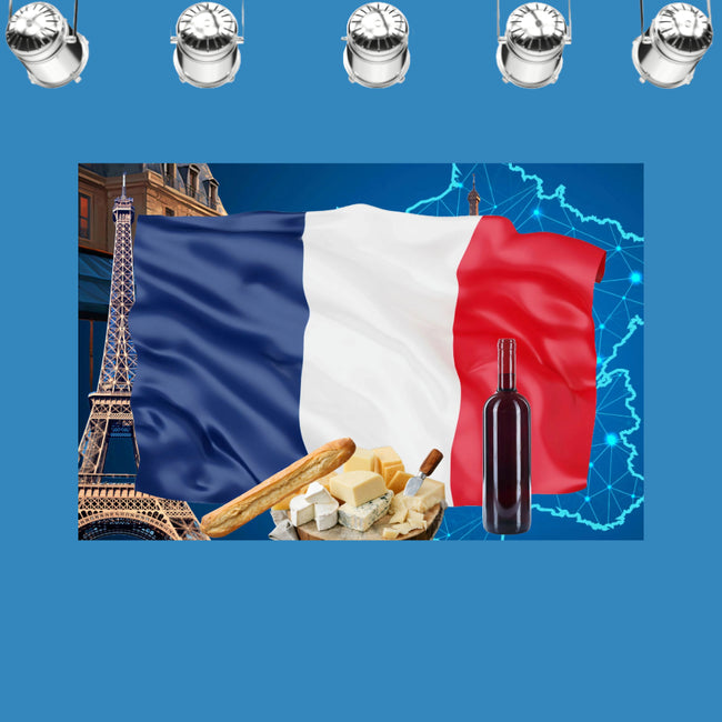 FRENCH FLAG Original Wall Art Decor Flag Collection Peel & Stick Affordable Long Lasting Home Design Gift
