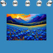 BLUE CORNFLOWER FIELD Original Wall Art Decor Flower Landscape Collection Beauty Design Home Affordable Long-Lasting Gift