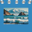 RISING OCEAN Original Wall Art Decor Peel & Stick Affordable Long Lasting Home Design Gift