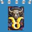 Zodiac Sign TAURUS (April May) Wall Art Astrology Decor Peel & Stick Removable Repositionable Frameable Home Decor Gift